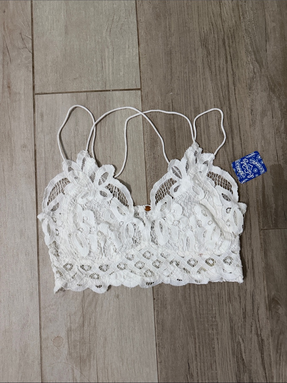 Free People White Lace Bralette